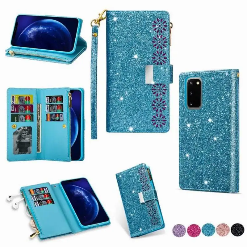 

Flip Glitter Leather Wallet Case Cover For iPhone 12 Pro Max 11 XS XR 8 7 6