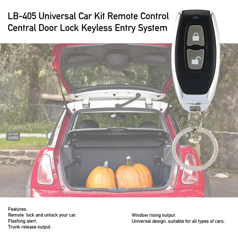 

Universal Car Kit Remote Control Central Door Lock Locking Vehicle Keyless Entry System Security