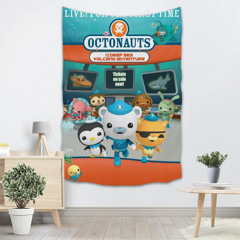 Octonauts аниме гобелен настенный Декор для домашней вечеринки на день рождения украшения тканевые гобелены палатка путешествия спальный коврик - Цвет: 22