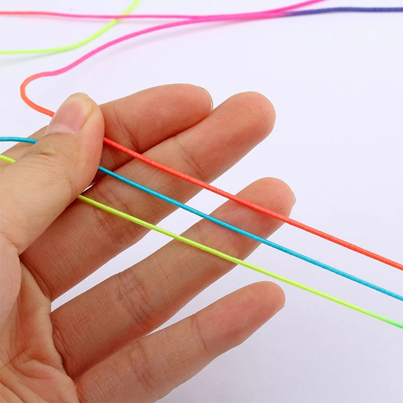 

DIY Rainbow Elastic Cord Beading Stretch Thread/String/Rope for Necklace Bracelet Jewelry Making Supply New