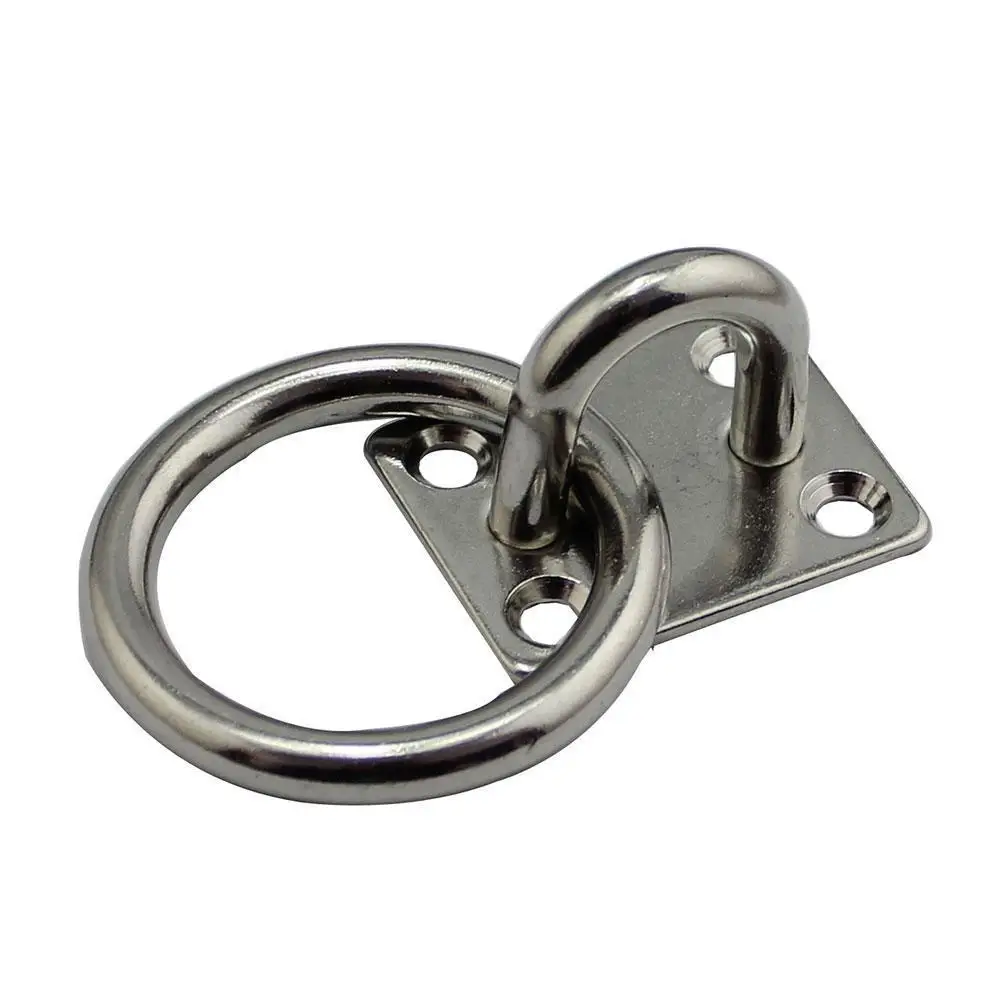 

Стальная Морская Лодка, оборудование для палубы, наглазник, веревка, крепление, квадратная дверная пряжка с кольцом, аксессуары для яхты