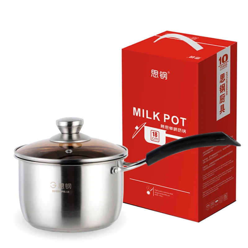 18 см Кастрюля для подогрева молока из нержавеющей стали кастрюля выпечки