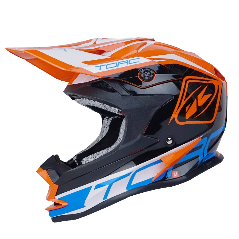 Orange Jazee TORC T321 внедорожный шлем для мотокросса горные гоночные шлемы для KTM мотоциклетные очки для мотокросса как подарок для человека mo TORC велосипедный шлем - Цвет: Orange Jazee