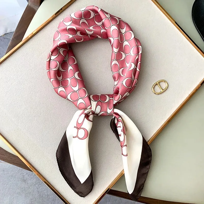 

70*70cm Fashion Neckerchief Women Hair Scarf Small Shawl Wrap Headband Hijab Lady Bandanna muffler pareo suqare female girl silk