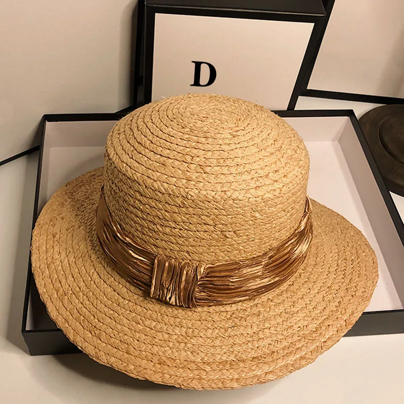 HT063 ручная выделка женская обувь Летняя шляпа от солнца пляжная с перекрестными