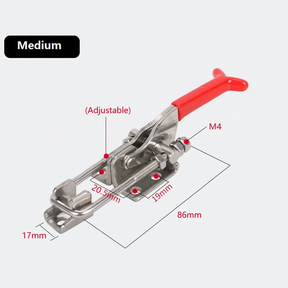 

Toggle Clamp GH - 40323/421/431 Latch Catch Clasp Quick Release Heavy Duty Self-lock Toggle Clamp Cabinet Boxes Lever Clamp