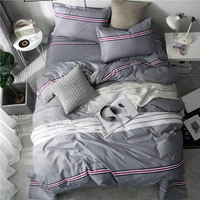 simple style gray tone series bedding set duvet cover set pillowcase home textiles 23pcs bed linen king queen size dropship