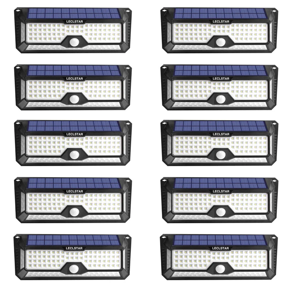 

10pcs 268 LED Solar Light Outdoor Solar Powered Sunlight Street Lamp Motion Sensor for Garden Decoration for Wholesaler Cheapest