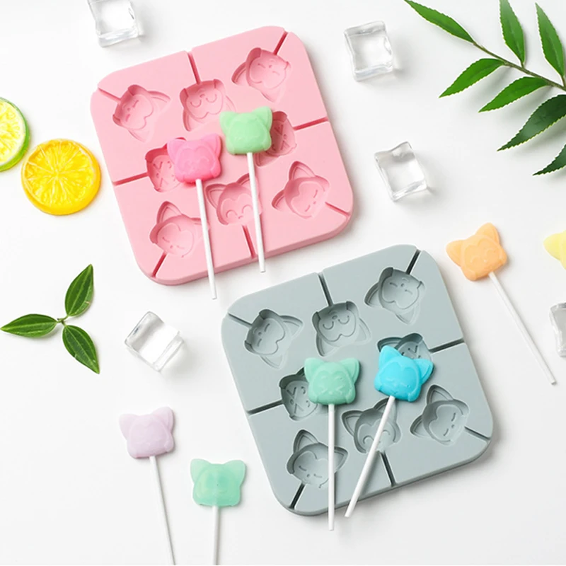 Силиконовой формы для выпечки мультфильм DIY ручной работы Шоколадный леденец