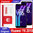 ЖК-дисплей 5,7 ''для Huawei Y6 2018 ATU L11 L21 L22 LX1 LX3 L31 L42, сенсорный экран с дигитайзером в сборе Y6 Prime 2018, ЖК-дисплей