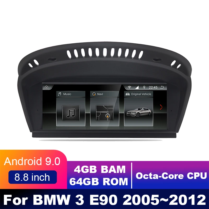 

8 cores 4G+64G android 9.0 Car multimedia Player Navigation GPS radioFor BMW 3 E90 E91 E92 E93 2005~2012 8.8 DSP carplay CIC