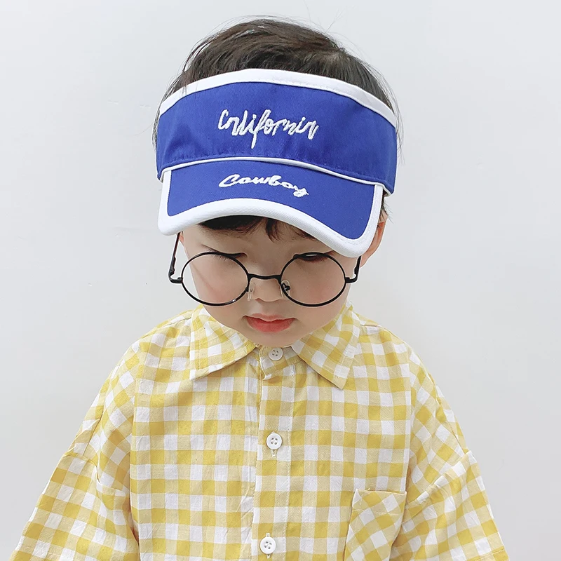 Летняя шляпа для маленьких мальчиков УФ Солнцезащитная бейсболка топ девочек