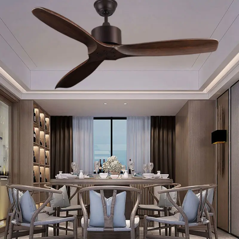 Потолочный вентилятор в стиле ретро с пультом дистанционного управления для