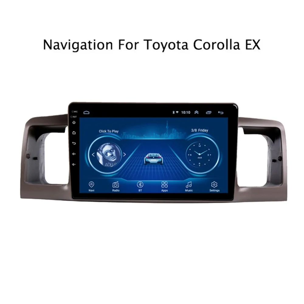 Для Toyota Corolla EX 2007 2012 2 Din 9 дюймов экран Android 8 1 автомобильное радио мультимедиа