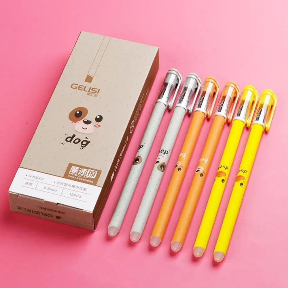 1 шт. милый кот стираемая гелевая ручка новинка моющаяся волшебная Kawaii синие