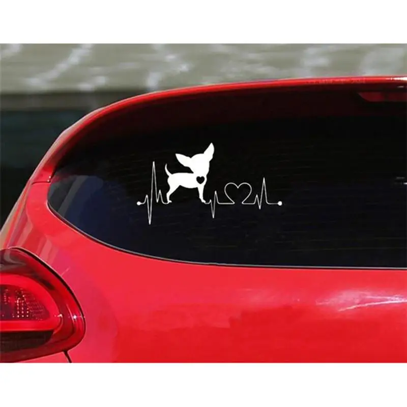 

Car Sticker Chihuahua Dog Decal Waterproof Car Sticker Car Window Boot Decal Motorcycle, Pvc15cm * 9cm