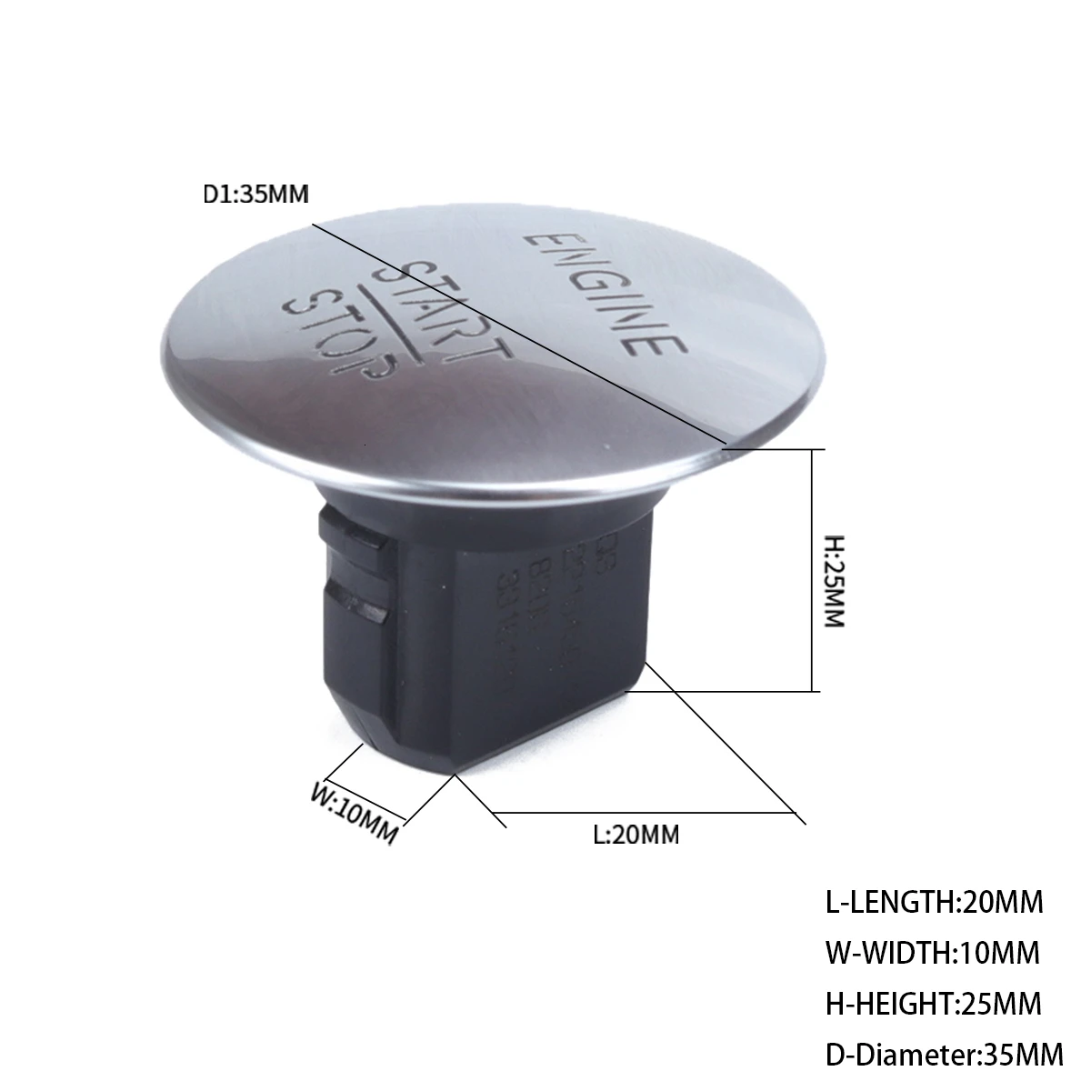 

1set Push To Start Button Keyless Go Engine Start Top For MERCEDES-BENZ With Tool And Key Chain 2215450514 2215450714