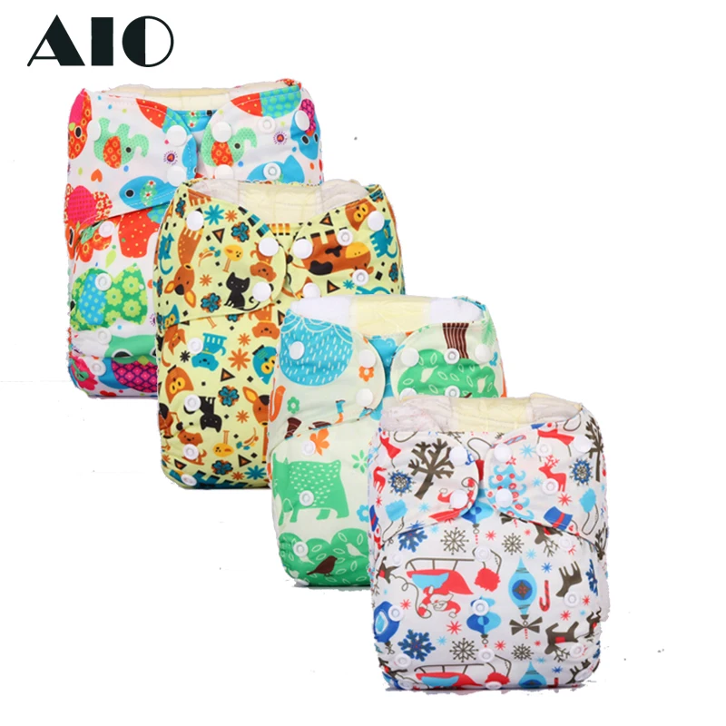 

Baby Washable Cloth Diaper Nappy Cover Pockets AIO PUL Digital Printed Baby Cloth Diapers Nappy Changing Reusable Cloth Diapers