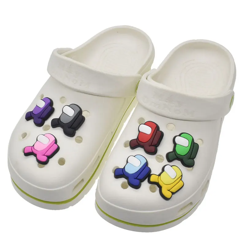 1Pcs Robot Shoe Charms Accessories Hot Games Shoe Decorations Cartoon Croc Jibz Popular Ornaments Kids Adult Gift