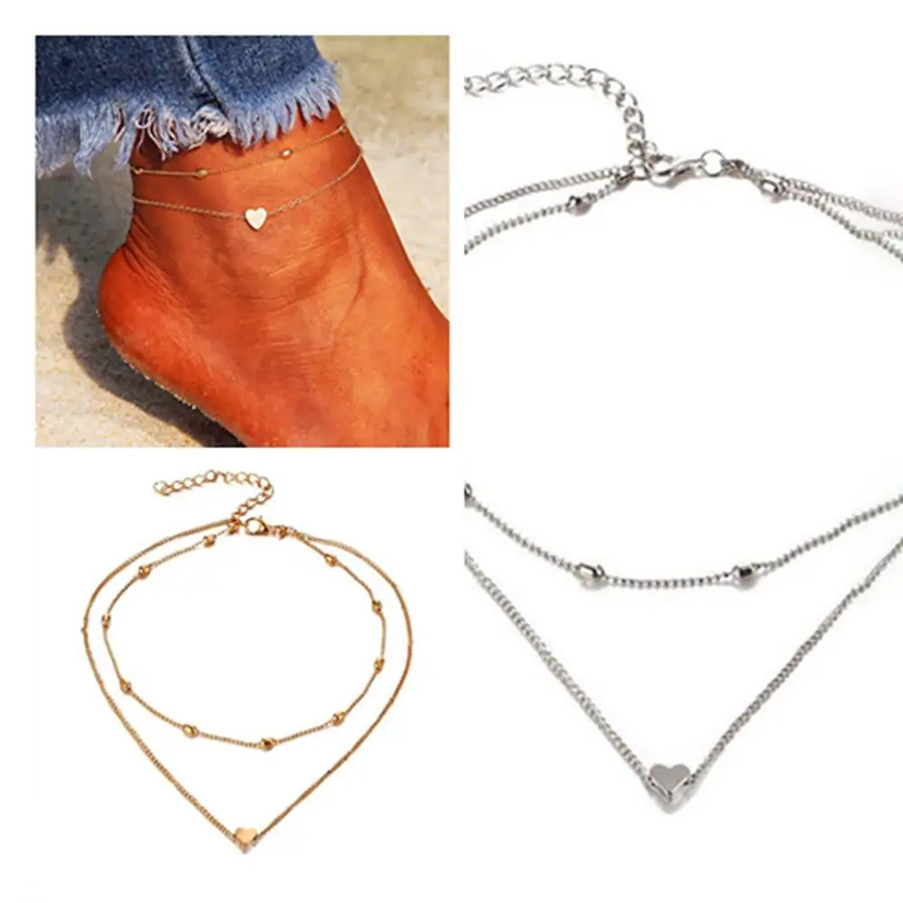 Цепочка на ногу браслеты лодыжку для женщин модные ювелирные изделия Женские