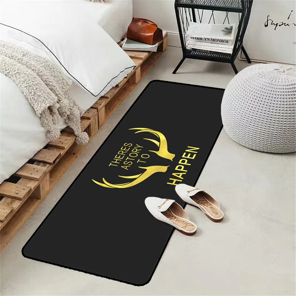 Черный белый ковер в скандинавском стиле розовые кухонные аксессуары для кухни