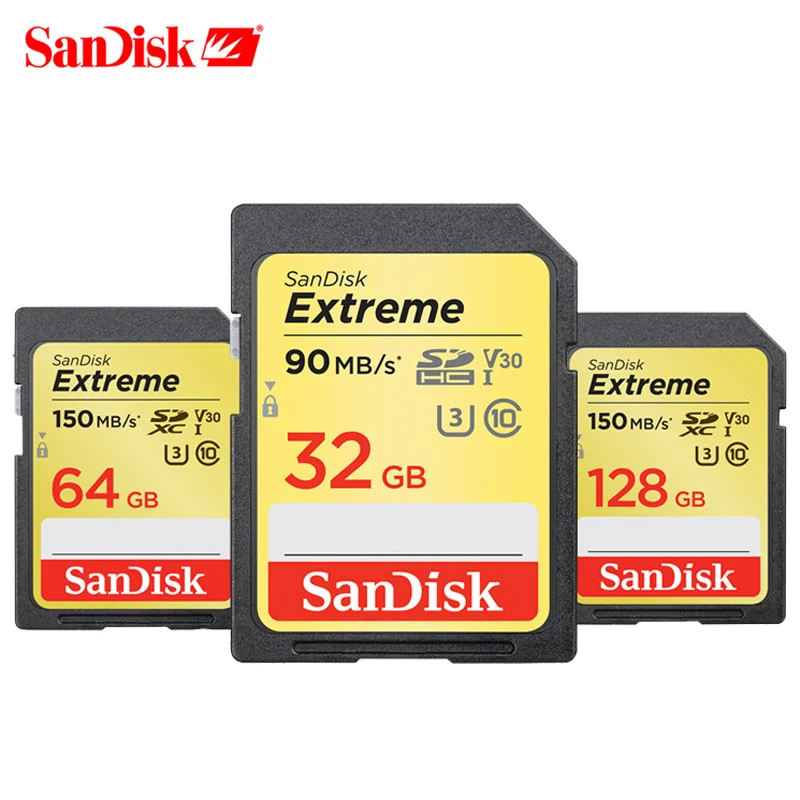 Карта памяти SanDisk Ultra/Extreme Pro sd карта SDXC/SDHC 64 ГБ 128 256 C10 16 32 Гб поддержка SD официальная