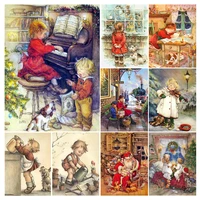 5d diy diamond painting boy girl full squareround drill mosaic embroidery christmas gift cross stitch kits home decor picture