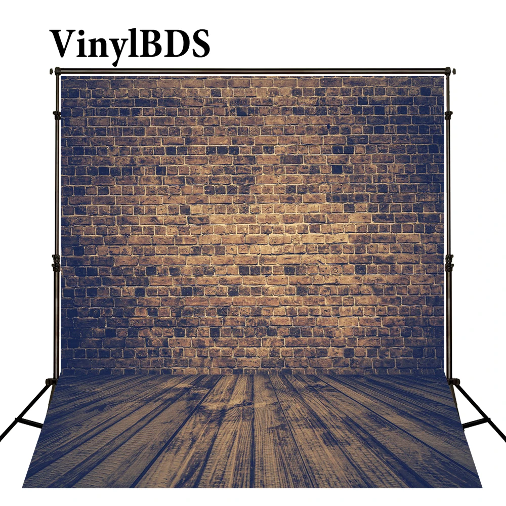 VinylBDS детские фоны для фотосъемки кирпичная стена фон темные пола с текстурой