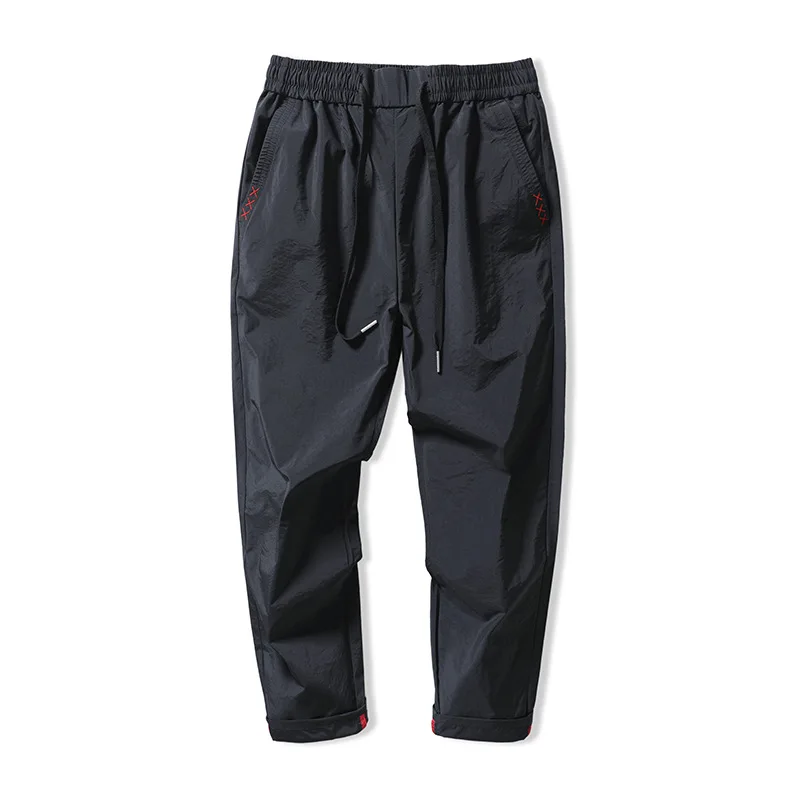 

Luren New Spring Casual Pants Men's Straight Loose Korean Style Trendy Sports Trousers Men's Overalls Stitching Fashion Brand
