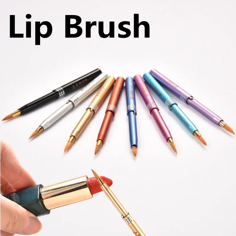 

1Pcs Beauty Tool Lip Brush Portable Retractable Mini Lip Brush Lipstick Brush Make Up Brushes Beauty Tool Cosmetic Accessories