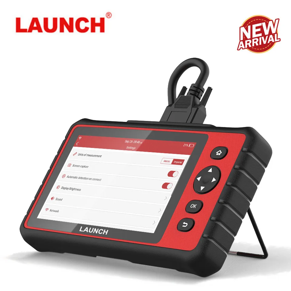 

Диагностические инструменты LAUNCH CRP909C, сканер двигателя OBD2, сканер AFS для настройки дроссельной заслонки фар, сброс, диагностический Автомоб...