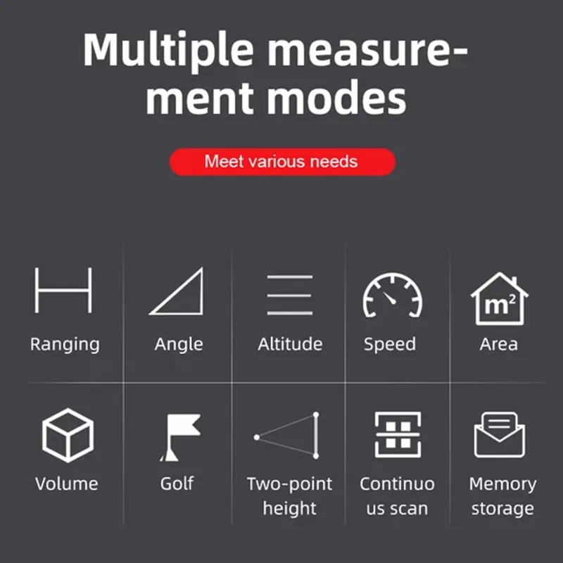 Сенсорный экран лазерный дальномер для гольфа телескоп перезаряжаемые ЖК