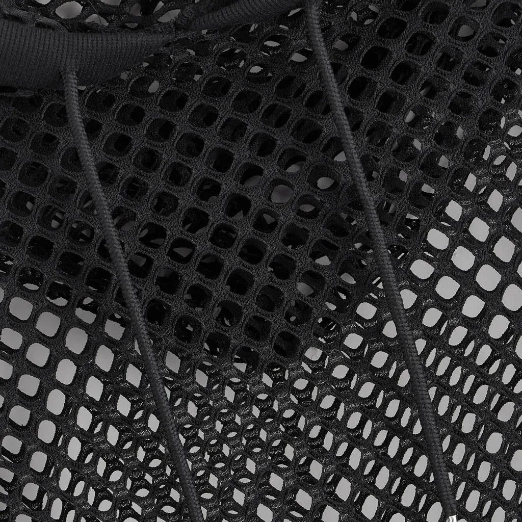 Женский Укороченный свитшот с сетчатыми вставками однотонный Модный