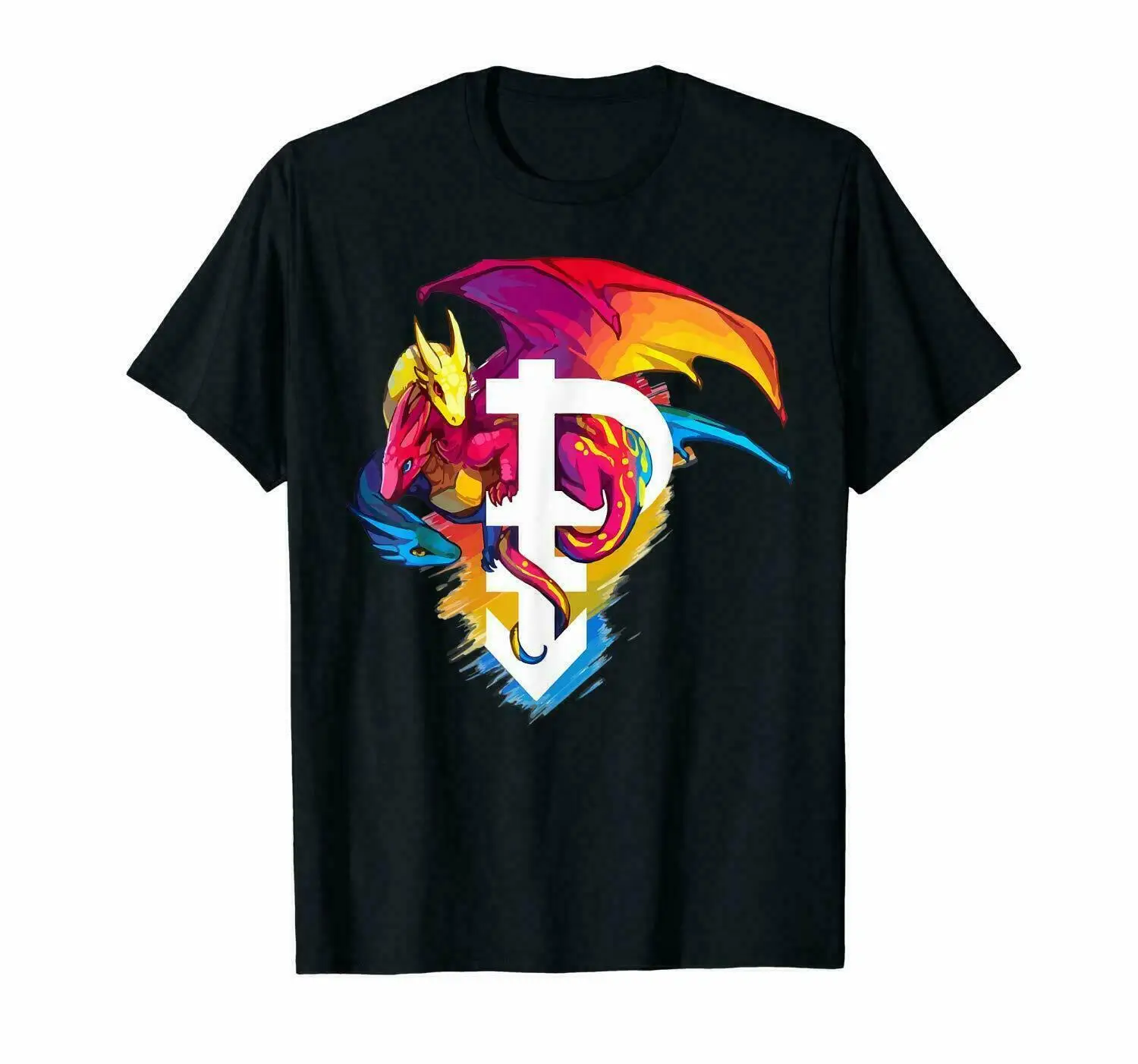 

Pansexual Pride Month 3 Dragons 50Th Stonewall Lgbtq Funny Black T-Shirt Custom Aldult Teen Unisex Digital Printing Xs-5Xl