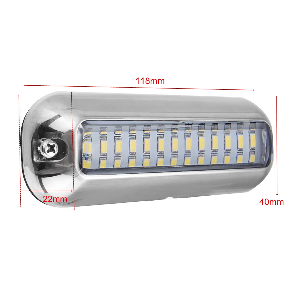 

1pc Universal 39 LED Underwater Pontoon Boat Transom Fishing Lights Lamp Bulb Boat Transom Light Cover Waterproof High Intensity