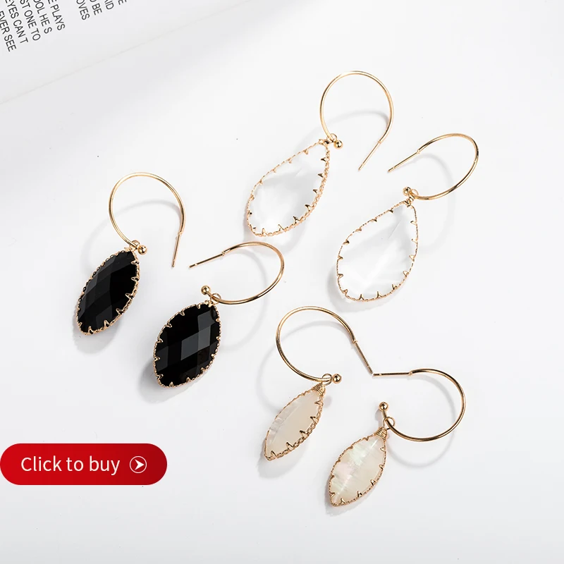 2019 новые корейские серьги с изображением конского глаза модные стеклянные