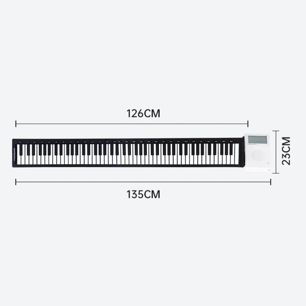 

1Pc 88 Keys Roll Piano Volume Adjustable Electronic Piano for Children