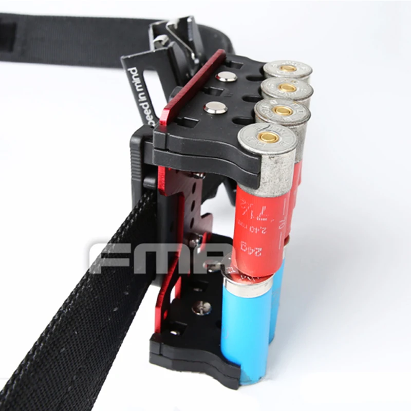 Держатель для гильз FMA IPSC Shooting Shotshell Carrier Holder 8Q Blue Black для USPSA IDPA охоты с фиксированной петлей на поясе 1070.