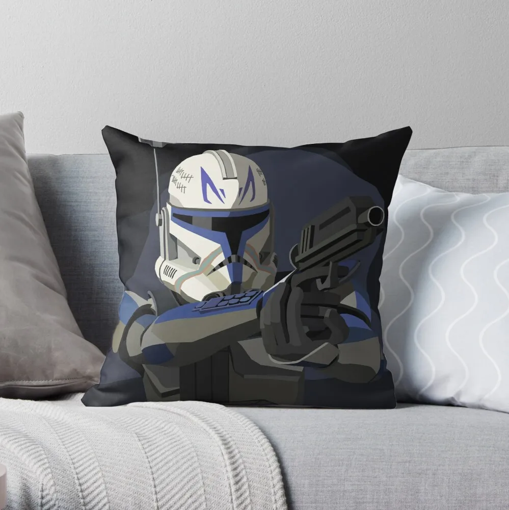 

Captain Rex Throw Pillow Cushion Cover Polyester throw pillows case on sofa home living room car seat decor 45x45cm
