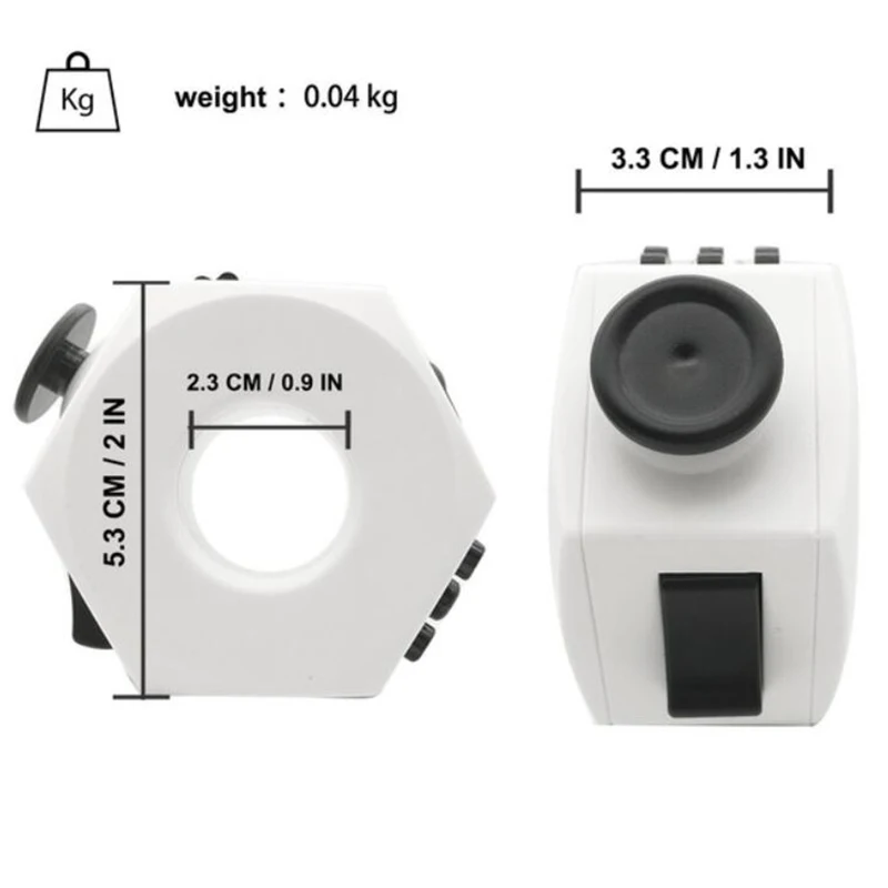 

Anxiety Stress Relief Attention Decompression Plastic Focus Fidget Gaming Dice Toy For Children Adult Gift