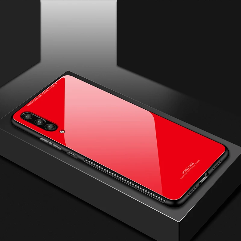 Красный Mi 9 чехол ZROTEVE mi rror чехол для Xiaomi mi 9 8 Pro mi 8 Lite чехол Xio mi 9 SE закаленное стекло крышка Xiaomi mi 9T CC9 Pro чехол s - Цвет: Красный