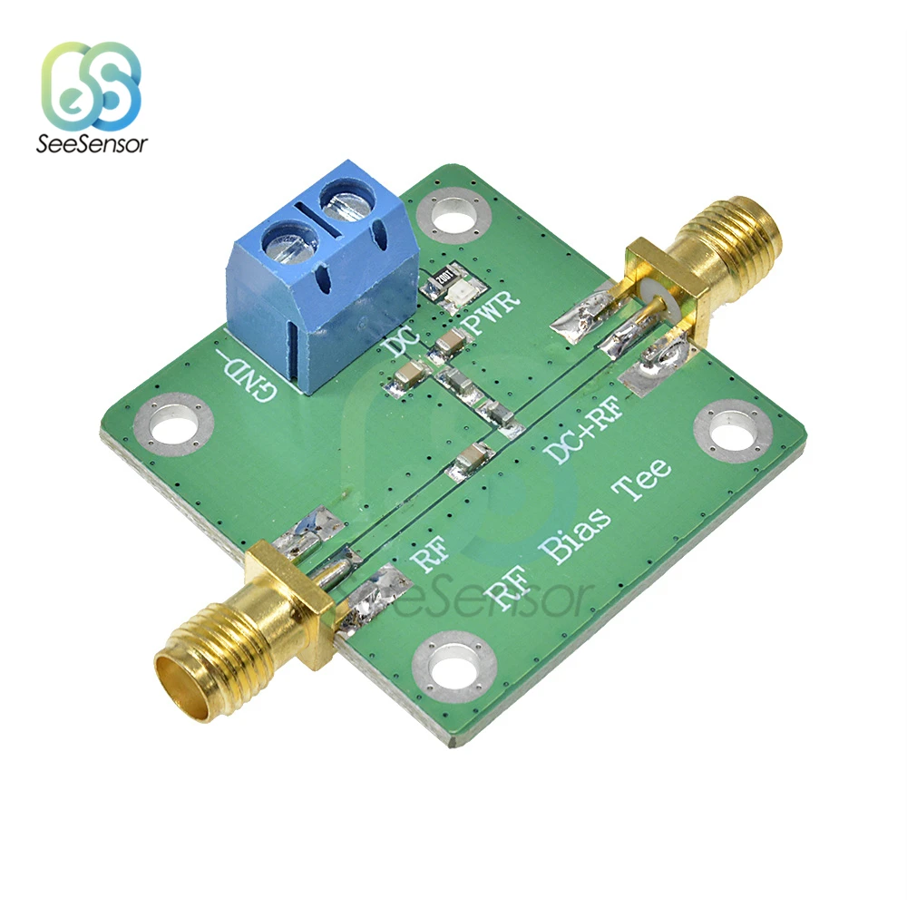 Bias Tee Wideband DC Blocker 10-6000MHz 6GHz for HAM Radio RTL SDR LNA Low Noise Amplifier