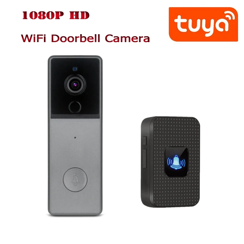 

Звонок дверной беспроводной с Wi-Fi и ИК-подсветкой, 1080P