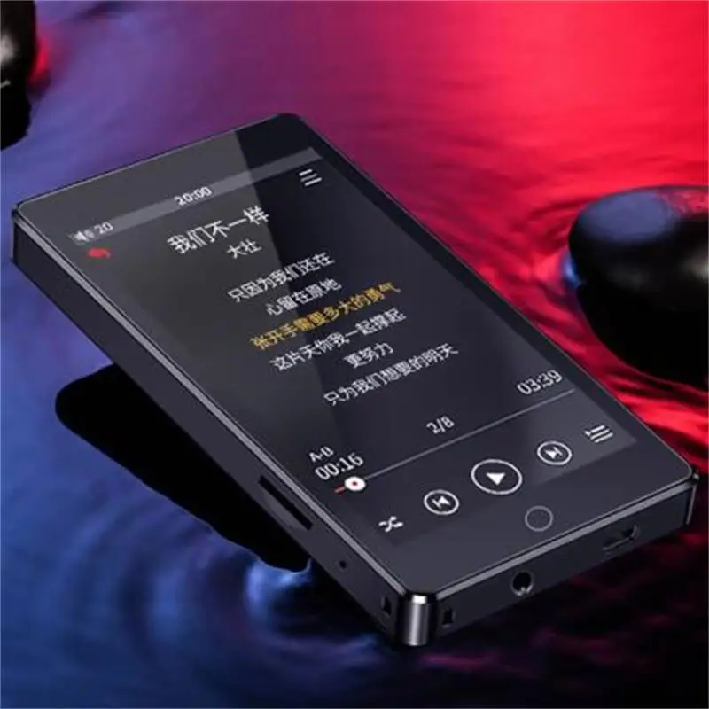 

RUIZU H1 Touch Screen Bluetooth5.0 MP3 Player Built-in Speaker Support FM Radio, Voice Recording, Video, E-book MP3 Music Player