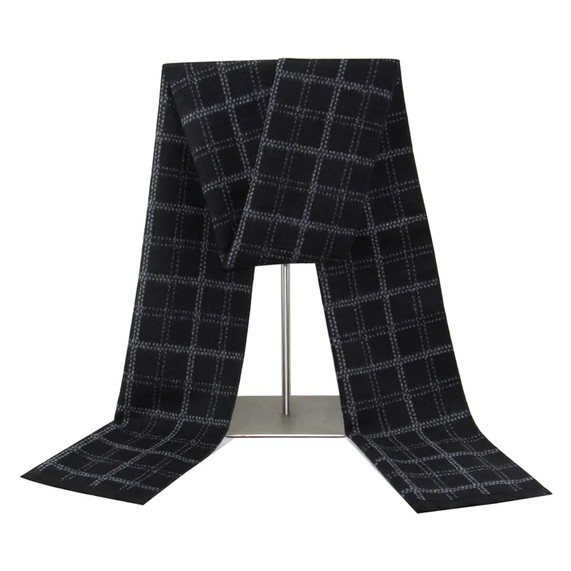 Модный дизайн кашемировый мужской шарф роскошный брендовый зимний шейный платок