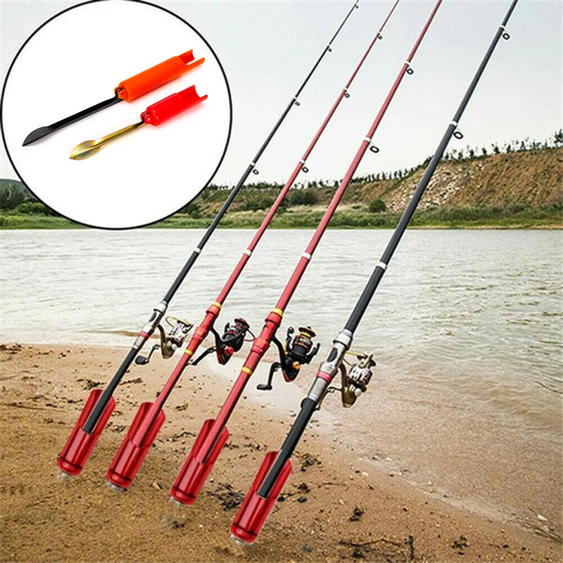 

Fishing Rod Stand Pole Holder Plug Insert Ground Adjustable Tool Accessories