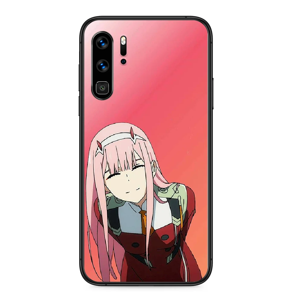 Чехол для телефона Darling in the FranXX Huawei P 9 Smart 10 20 30 40 8 Lite Mini Z 2019 Pro черный бампер