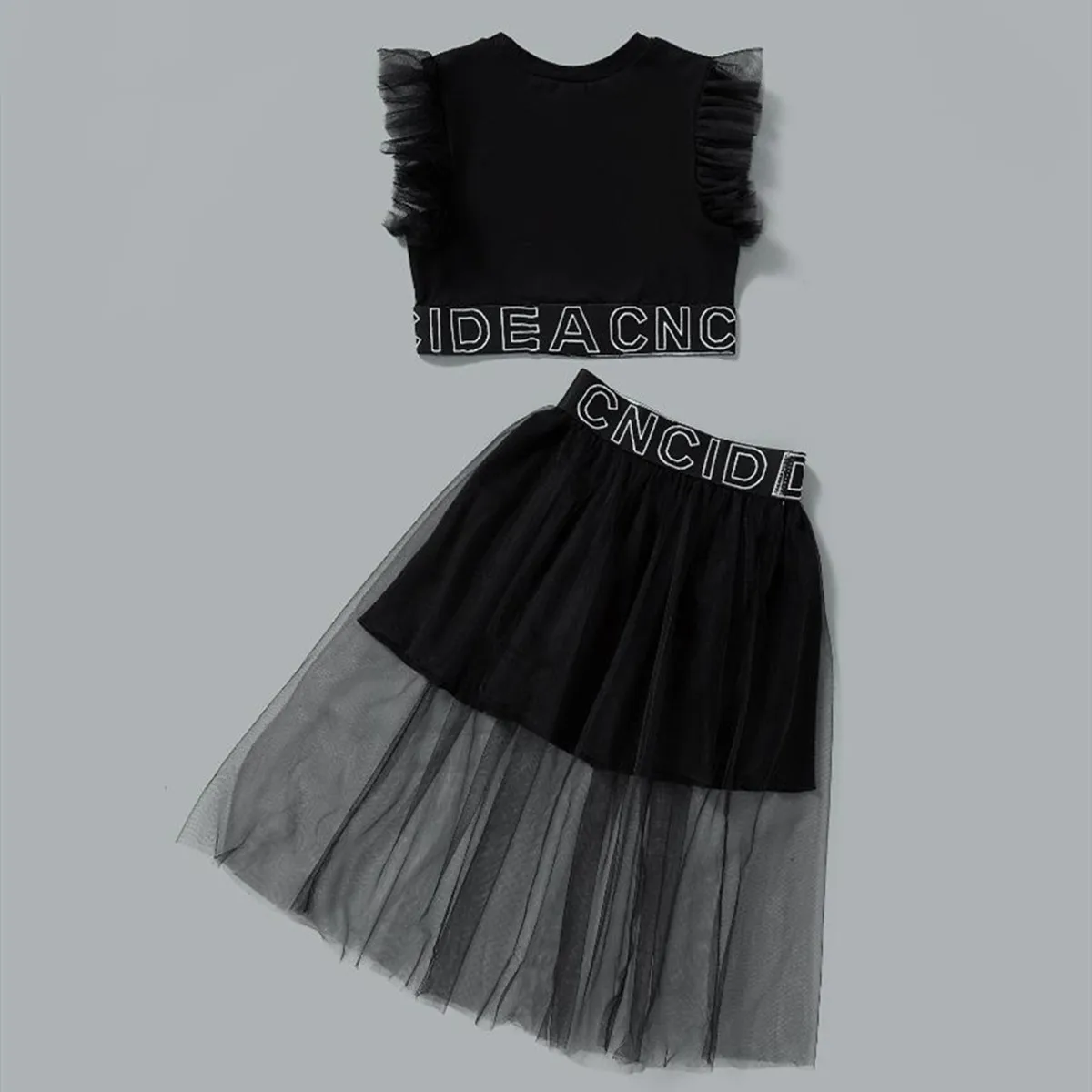 Одежда для маленьких девочек Модное чистая женский костюм из пряжи детей нового