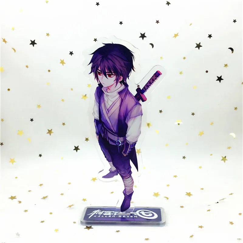 

Scissor Seven Chain for Pants Anime Keychain Acrylic Man Key Chain Women Key Holder Kids Keyring Porte Clef Killer-Seven Jewelry