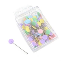 bow tie button plum shape sewing accessories patchwork pins flower pin sewing pin 100 pcspack